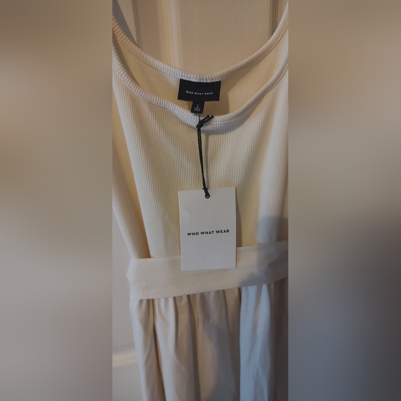Who What Wear Maxi Dress, Size Large, Cream White - Picture 6 of 7